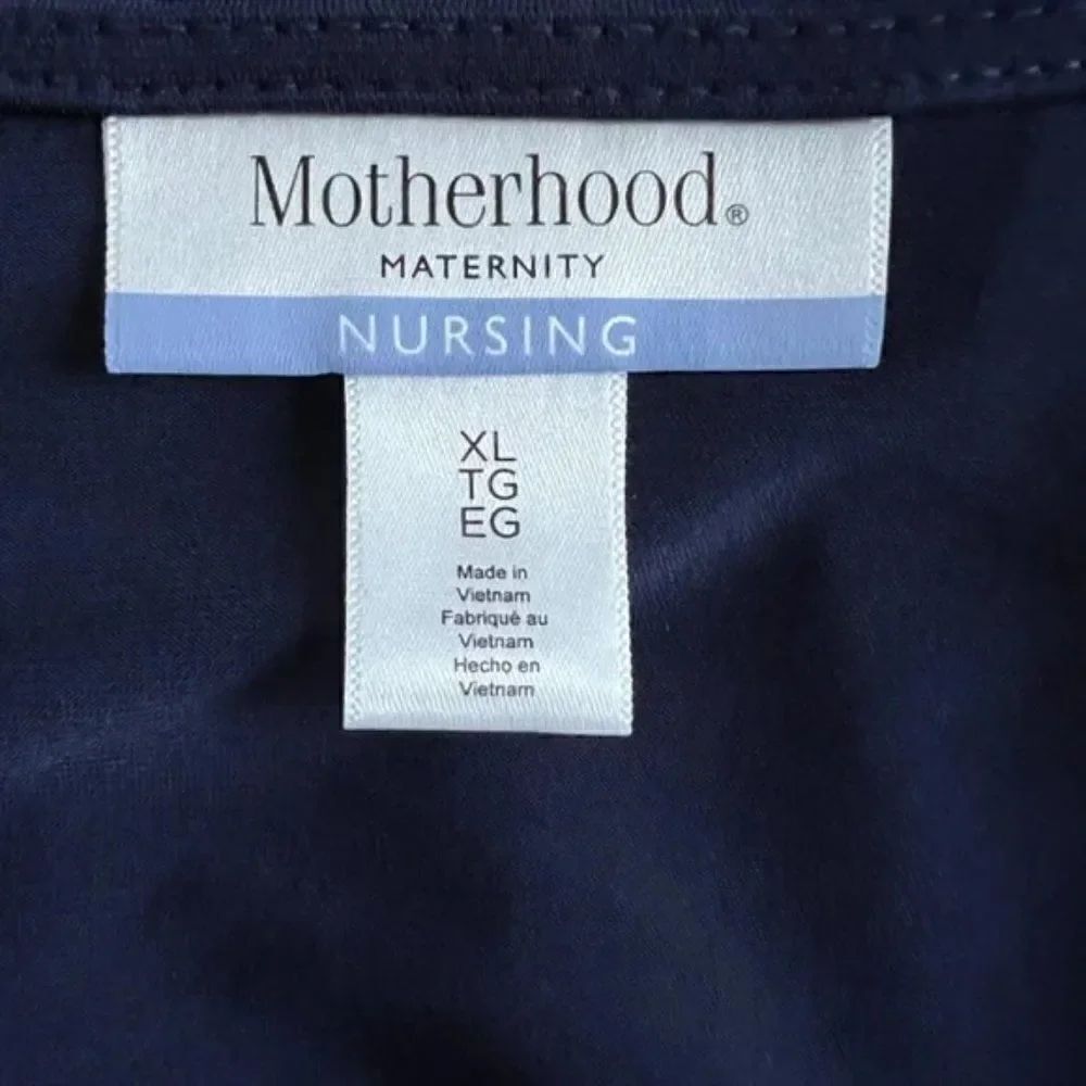 Motherhood Maternity Nursing Navy Top size XL - Picture 3 of 6
